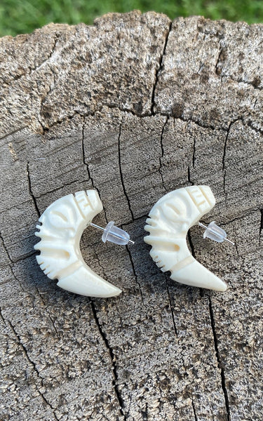 Tiki earrings - Cannibal Art