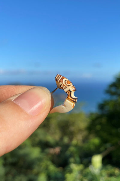 Tiki Earrings - Cannibal Art