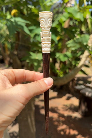 Tiki Hair Pick - Cannibal Art