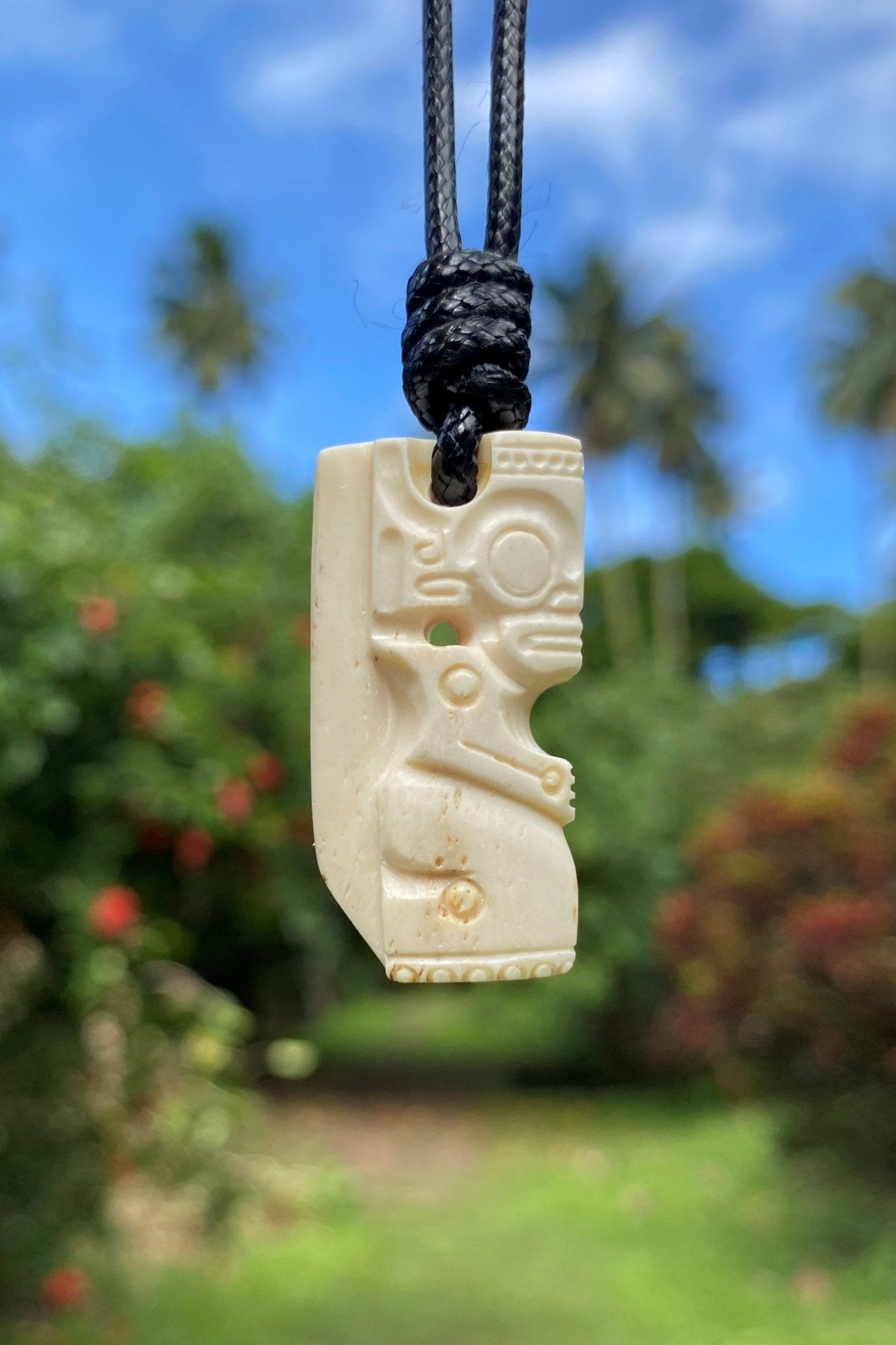 Bone Tiki ネックレス Marquesan Tiki necklace – Cannibal Art