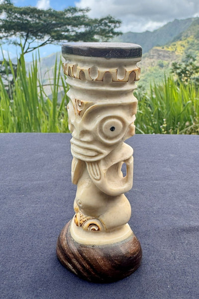 Tiki Sculpture in Bone - Cannibal Art