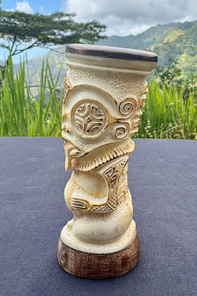 Tiki Sculpture in Bone - Cannibal Art