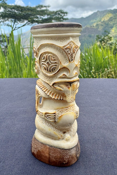Tiki Sculpture in Bone - Cannibal Art