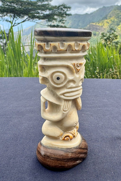 Tiki Sculpture in Bone - Cannibal Art