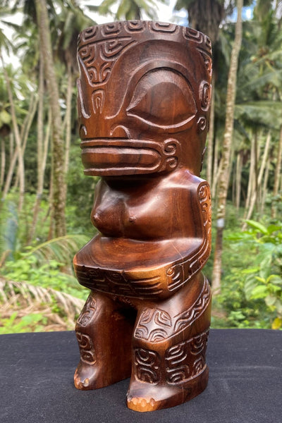 Female tiki sculpture