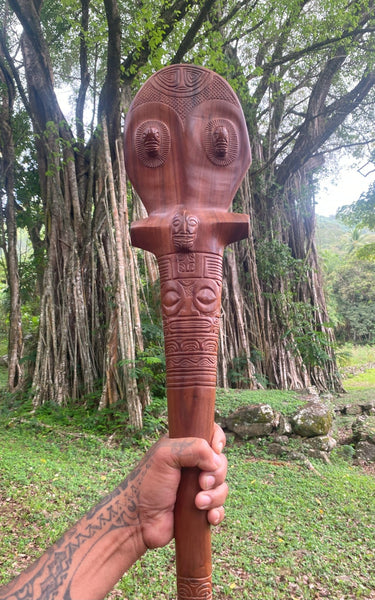 U'u (Marquesan war club) - Cannibal Art