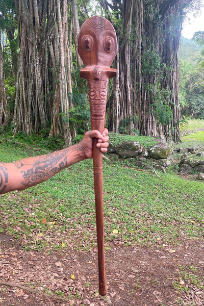 U'u (Marquesan war club) - Cannibal Art