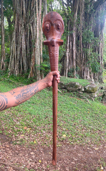 U'u (Marquesan war club) - Cannibal Art