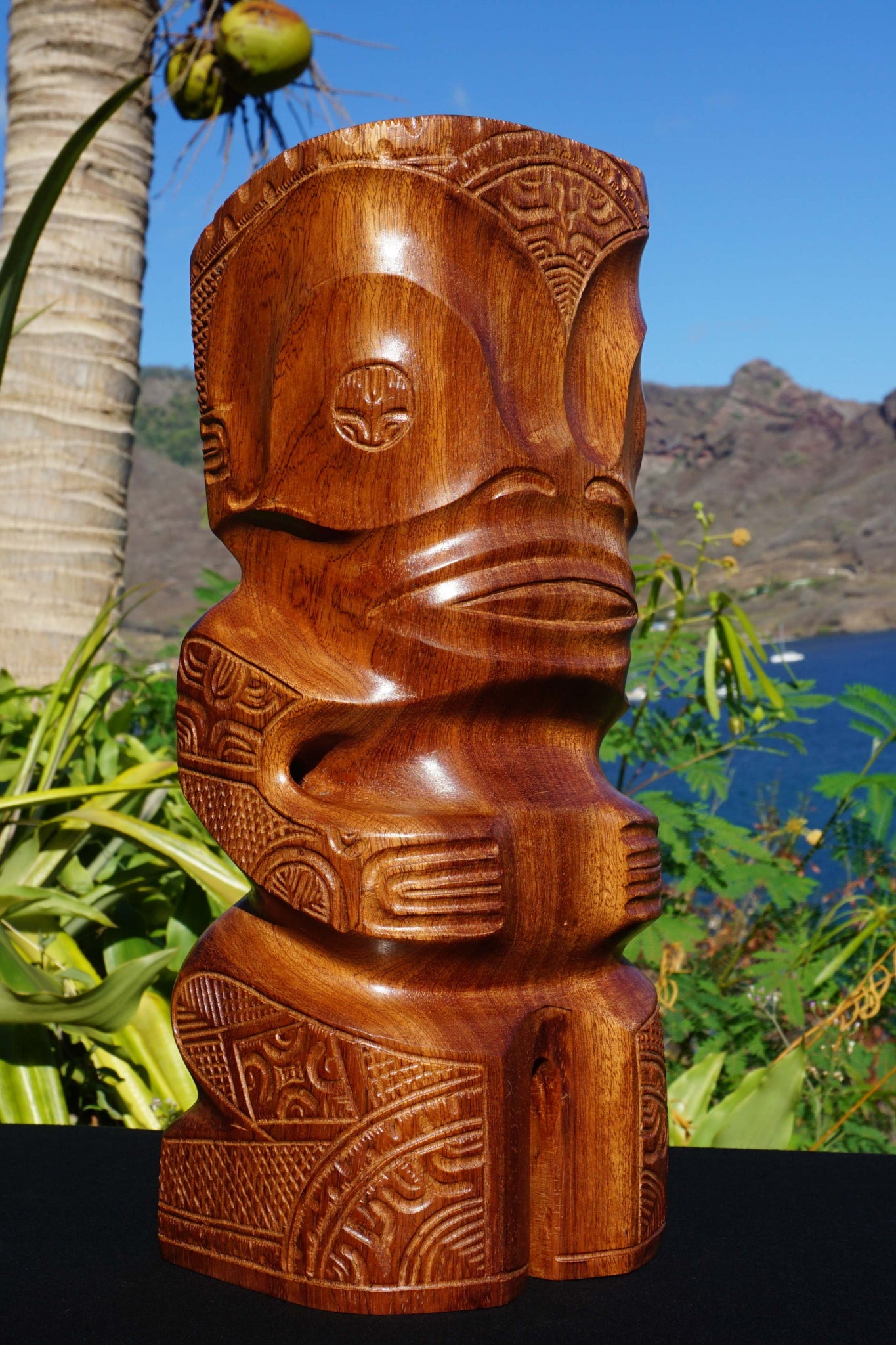 Marquesan Tiki sculpture from Nuku Hiva Island