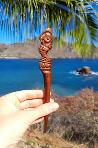 Marquesan Tiki hair clip from Nuku Hiva Island