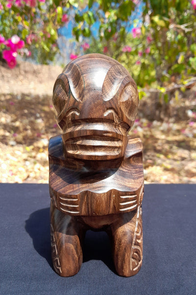 Marquesan Tiki from Fatu Hiva Island_carved in oceanic walnut