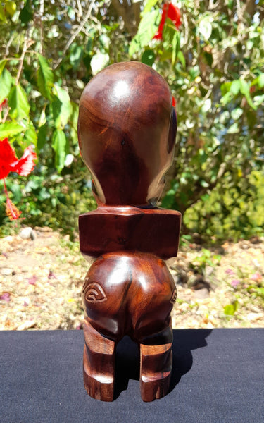 Marquesan statue_Tiki_wood carvings_Fatu Hiva Island