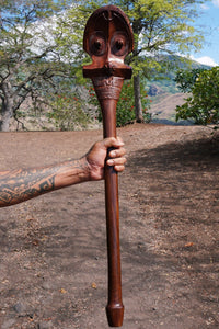 Marquesan war club u'u_tribal weapon_Marquesan art_cannibalism