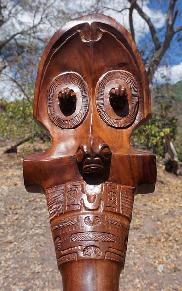 Marquesan war club u'u_tribal weapon_Marquesan art