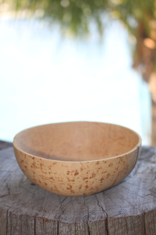 White coconut bowl from the Marquesas Islands