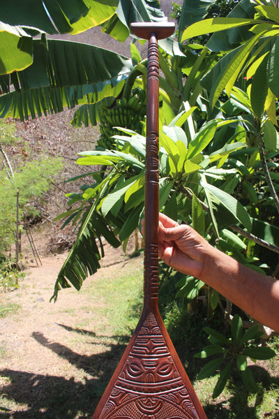 Marquesan paddle_Nuku Hiva_French Polynesia_mata tiki