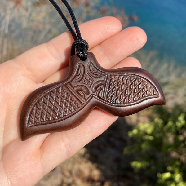 Marquesan whale tail necklace