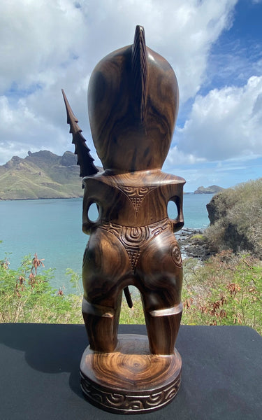 Marquesan warrior tiki