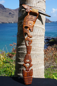 Marquesan wooden sculpture_tribal axe