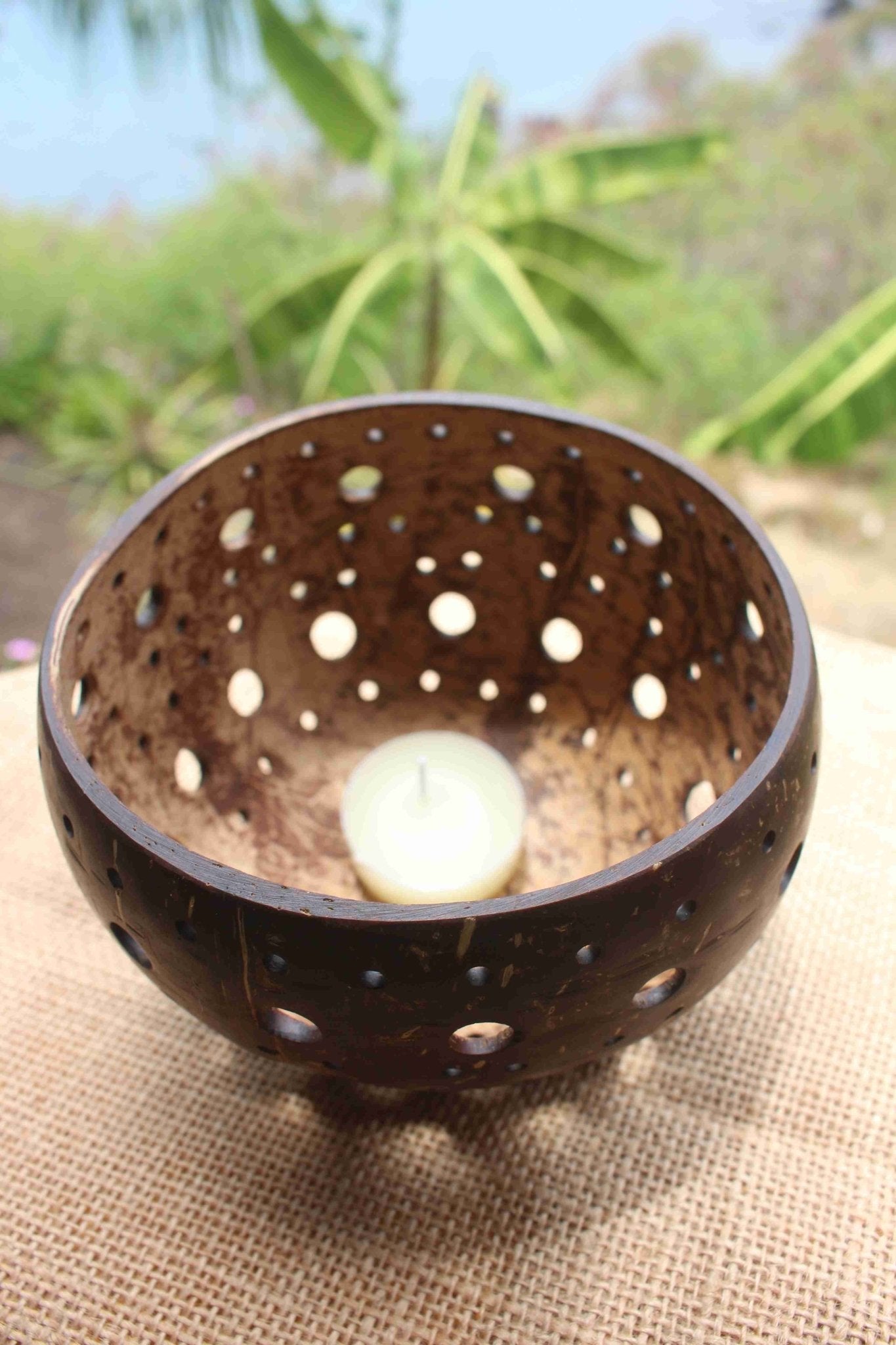 Coconut candle holder - Teiki - Cannibal Art