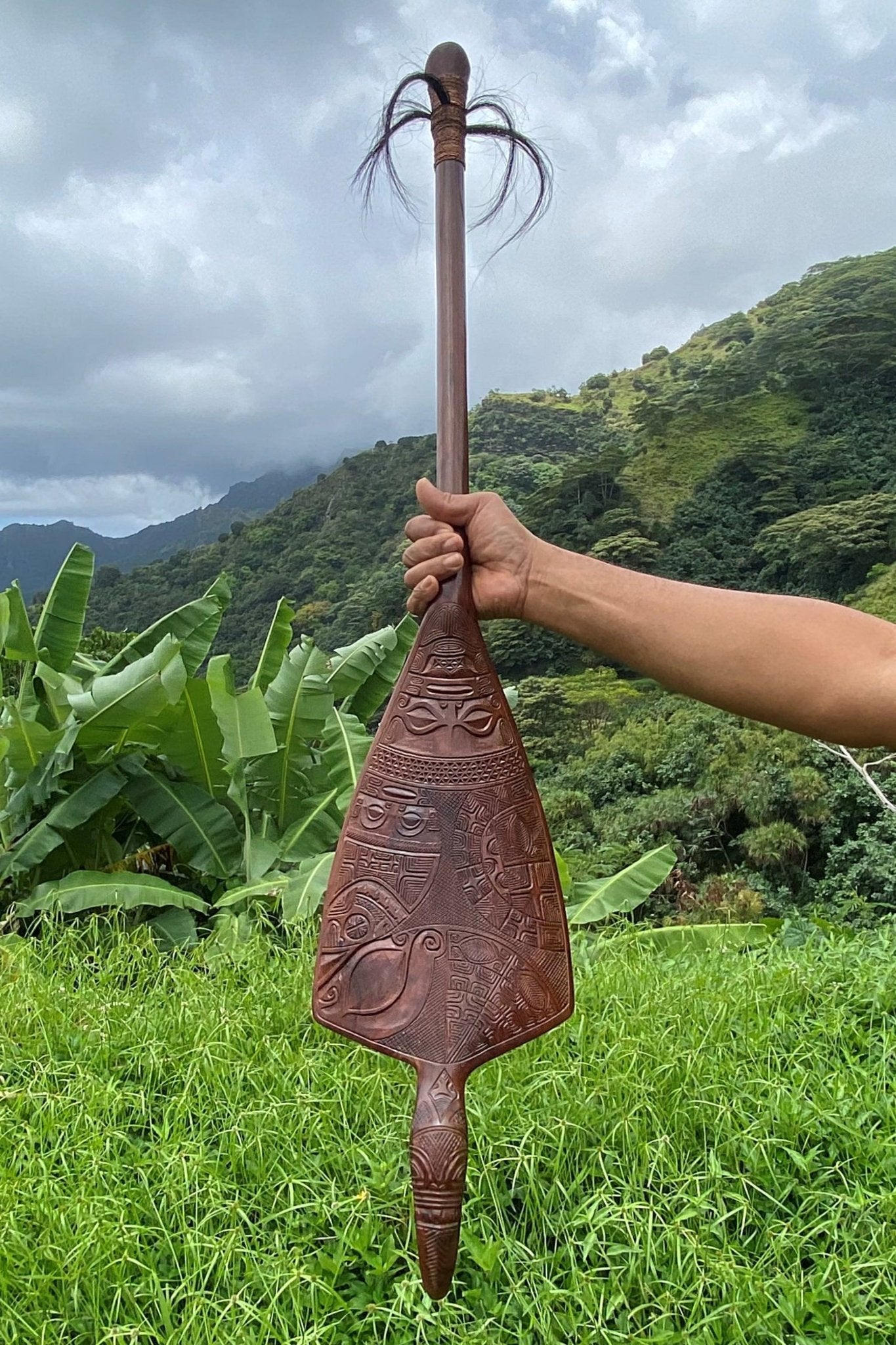 Hoe Kikutu Manu (Traditional Canoe Paddle) - Cannibal Art