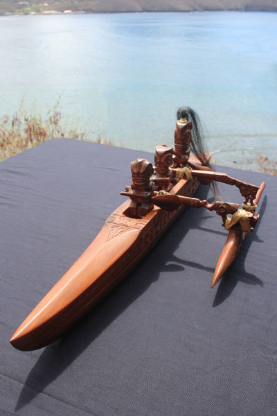 Marquesan canoe (Vaka) - Cannibal Art