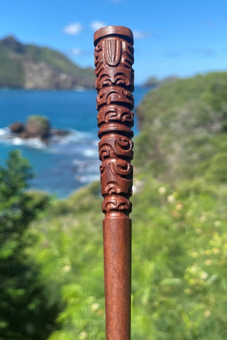 Marquesan hair pick ∿ 5 - Cannibal Art
