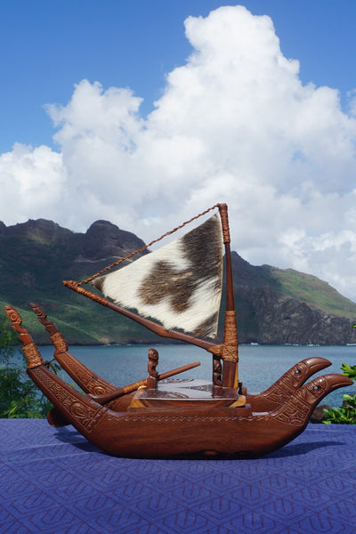 Marquesan voyaging canoe - Cannibal Art