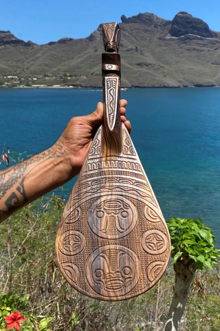 Marquesan canoe paddle