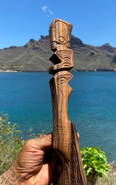 Marquesan canoe paddle