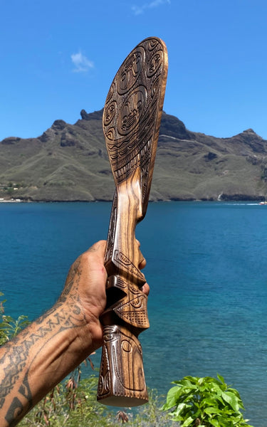 Marquesan canoe paddle
