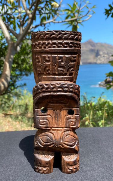 Wooden Marquesan tiki