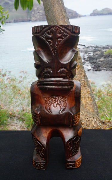 Marquesan tiki wooden sculpture