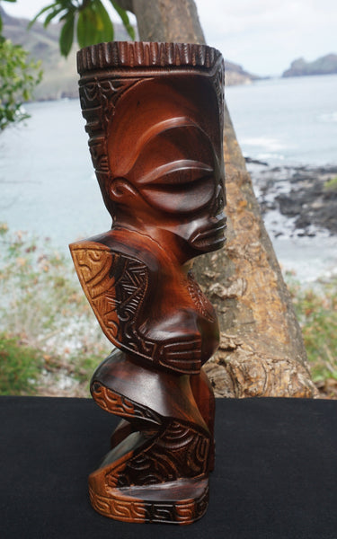 Marquesan tiki wooden sculpture
