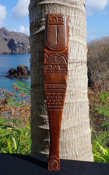 Marquesan tribal  wooden sculpture 