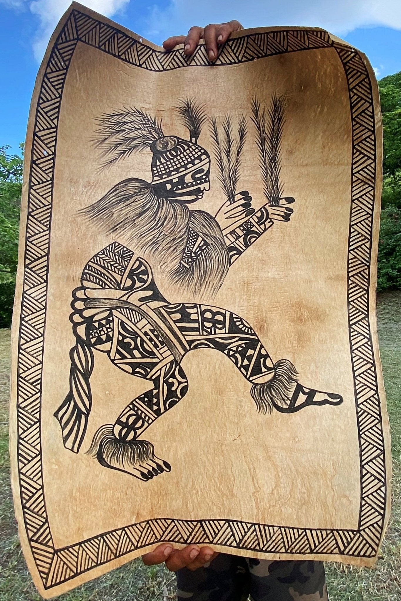 Tapa - Marquesan dancer - Cannibal Art