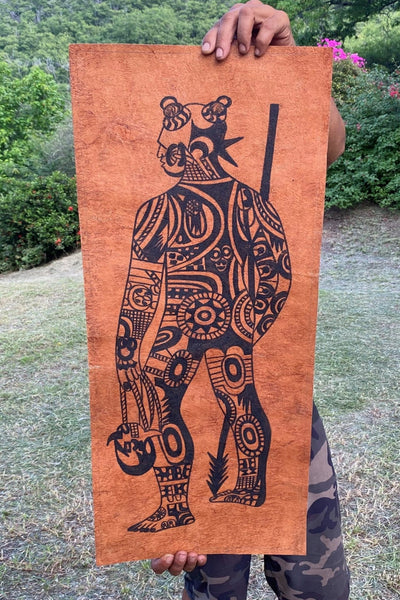 Tapa - Marquesan warrior - Cannibal Art