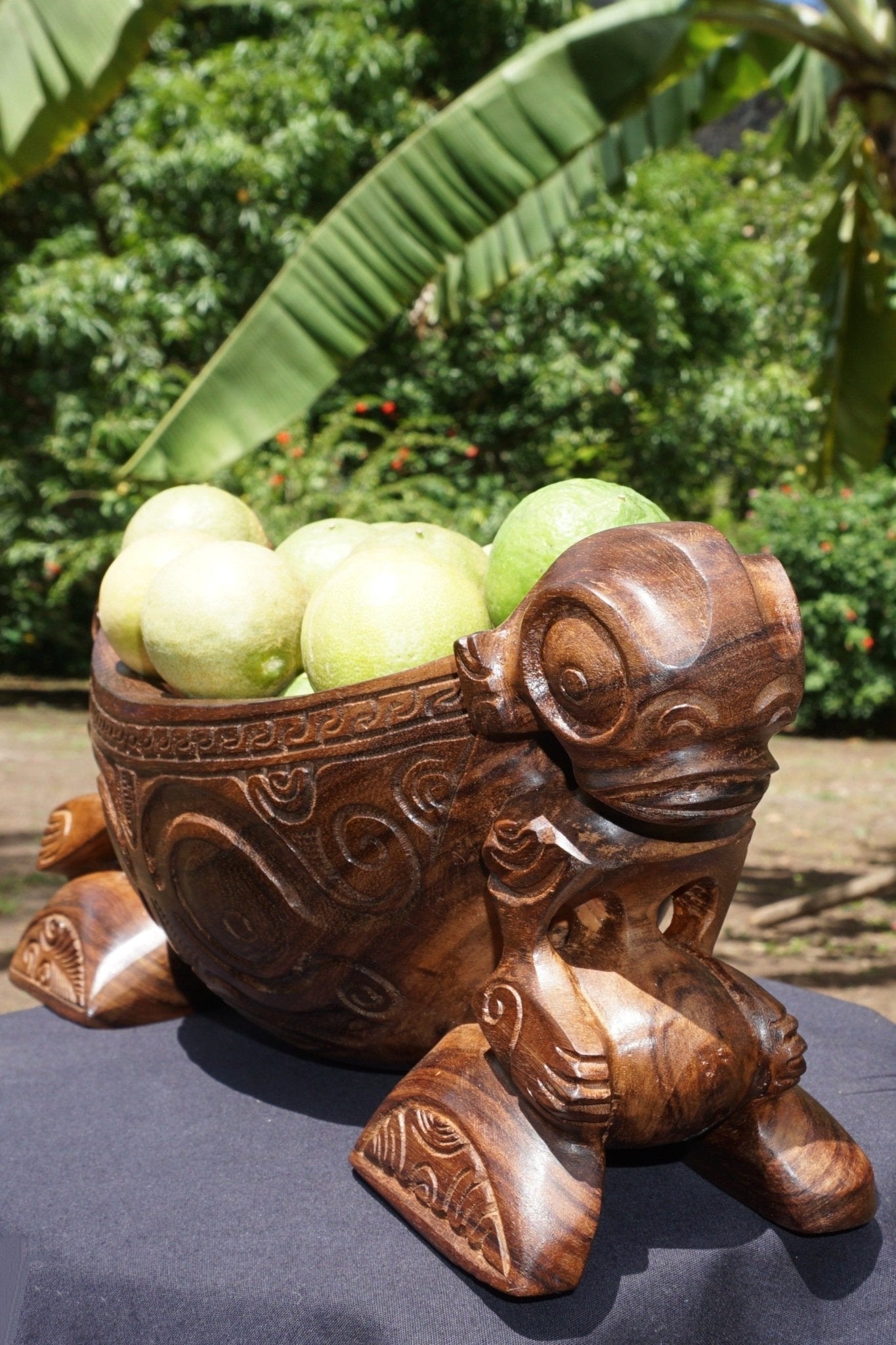 Beautiful Marquesan tiki bowl – Cannibal Art