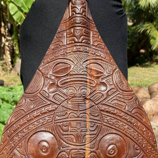 Tiki Canoe Paddle - Cannibal Art