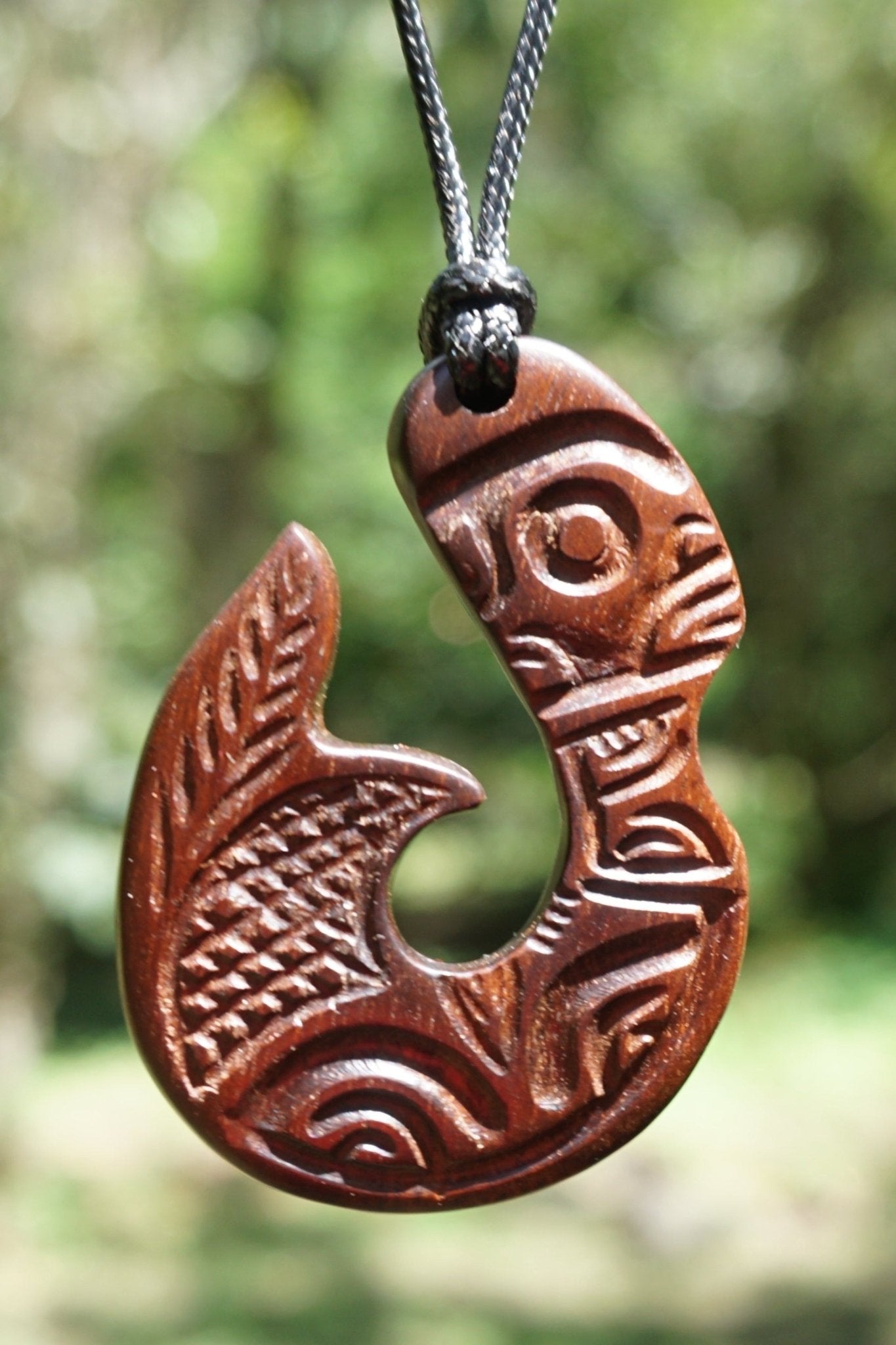 Marquesan wooden Tiki necklace – Cannibal Art