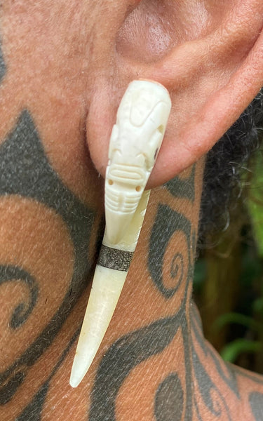 Marquesan tiki earrings