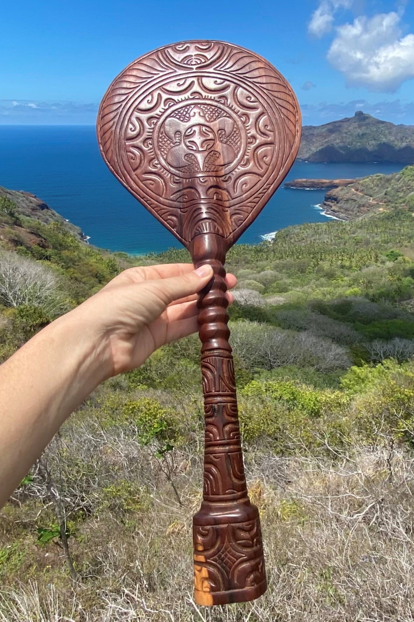 Marquesan canoe paddle