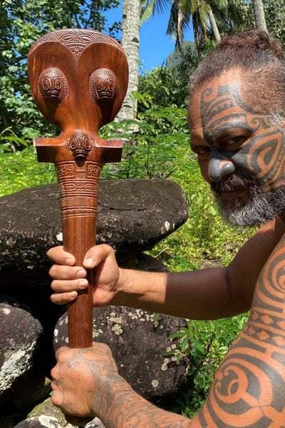 U'u (Marquesan war club) - Cannibal Art